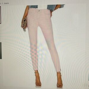 Joe's Charlie high rise ankle skinny jeans in blush size 29